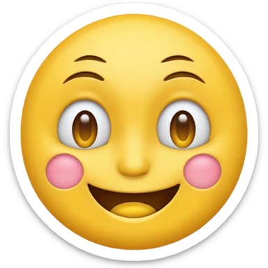 sly yellow face emojis  sticker
