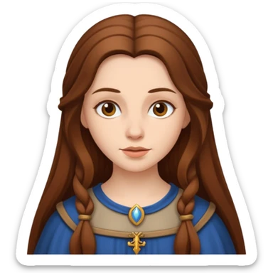 medieval woman  sticker