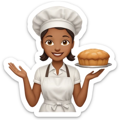 Street Baker black woman  sticker