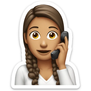 woman on social media phone sticker