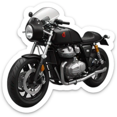 bike black body cafe racer sticker
