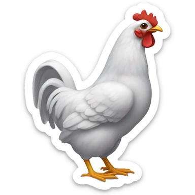 Chat qui mange un poulet  sticker