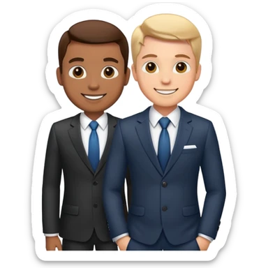 business client meeting with professional sticker