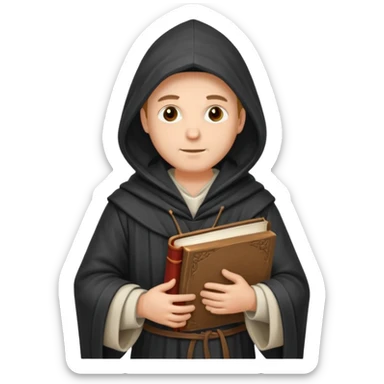 medieval scholar sticker