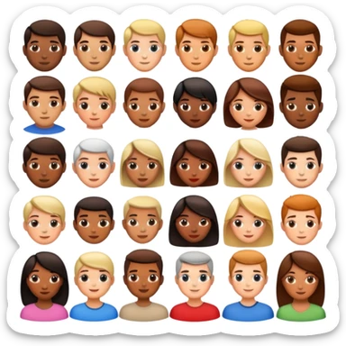 Visiting people sticker