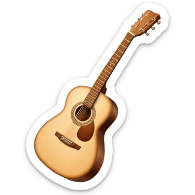 Acoustic guitar sticker