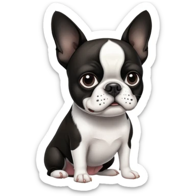 boston terrier sticker