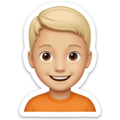 Kid saying 68 sticker