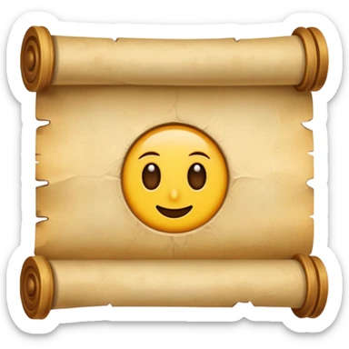 old parchment scroll sticker