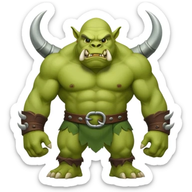 Green ogre sticker