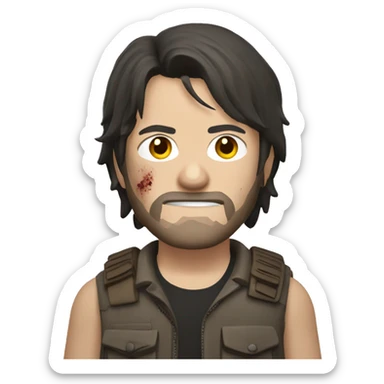 Daryl Dixon from the walking dead sticker