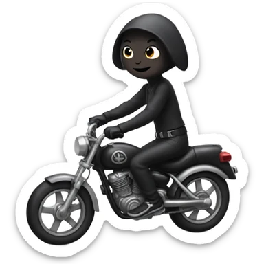 kuromi on a bike sticker