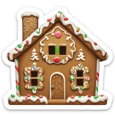 Gingerbread house sticker