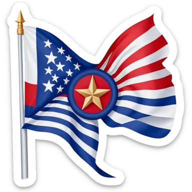 cherokee native american flag sticker