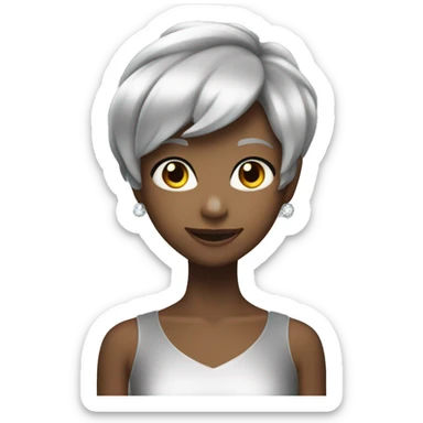 ✨ one single sparkle silver color  sticker