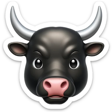 Bull emogi sticker