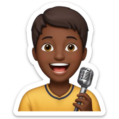 singer emoji sticker