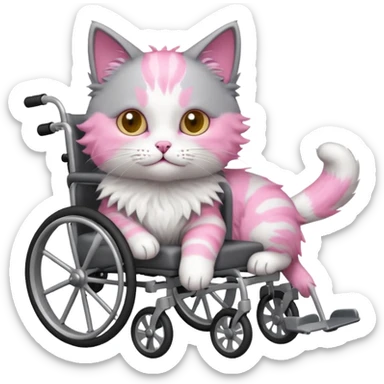 cat wheelchair sticker