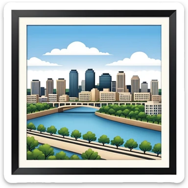 I moved to Little Rock in the state of Arkansas sticker