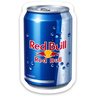 Kokos blåbär redbull sticker