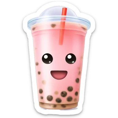 Bubble tea sticker