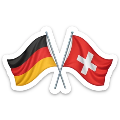 germany switzerland flag sticker