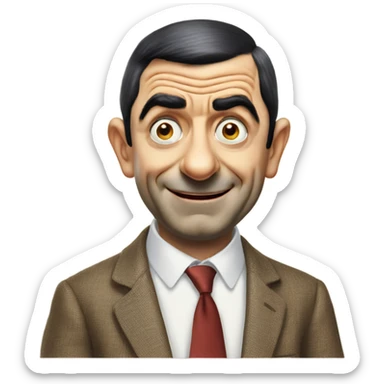 Mr bean sticker