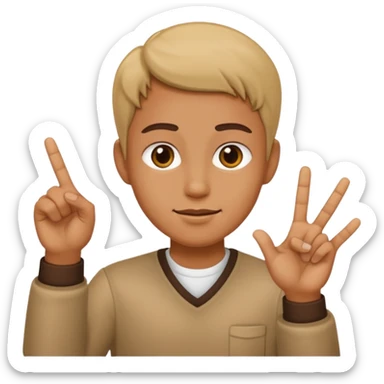 El hareketi olan nah sticker