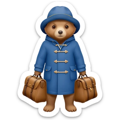 Paddington bear sticker