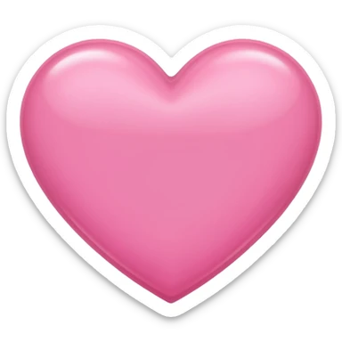 Coração rosa estilo iPhone sticker