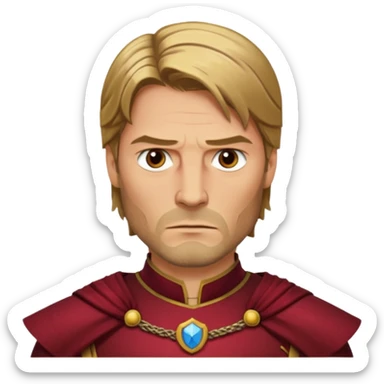 ajamie lannister character face only younger sticker