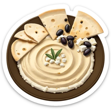 A mediterranean plate. sticker