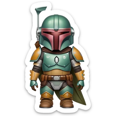 Bufo emoji with mandalorian sticker