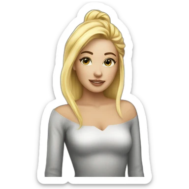 Astrology blonde sticker