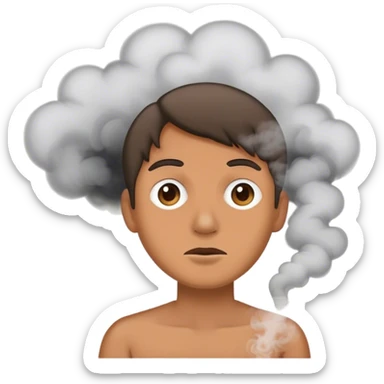 Hiding in smoke sticker