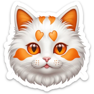 cat with heart eyes sticker