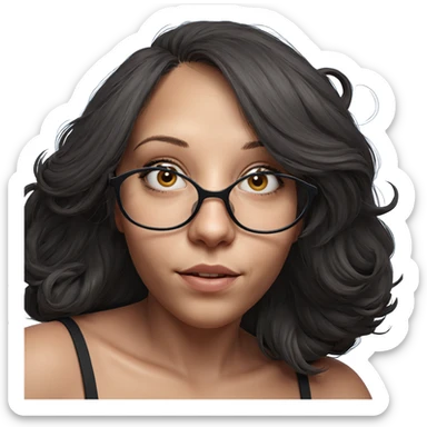 realistic portrait of a girl sticker