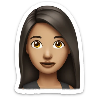 Brunette female celebrity pretty realistic   sticker