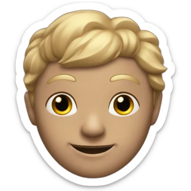 Chauve bronzé sticker