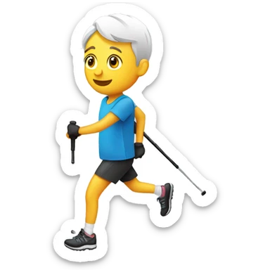 Nordic walking sticker