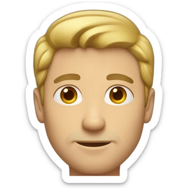 caucasian men sticker