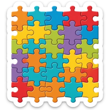 jigsaw puzzle sticker