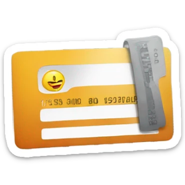 Credit card in jail sticker