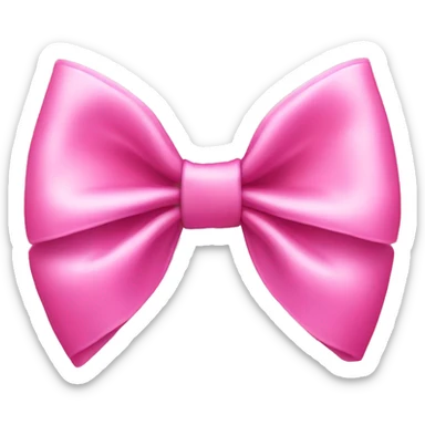 Pink bow sticker
