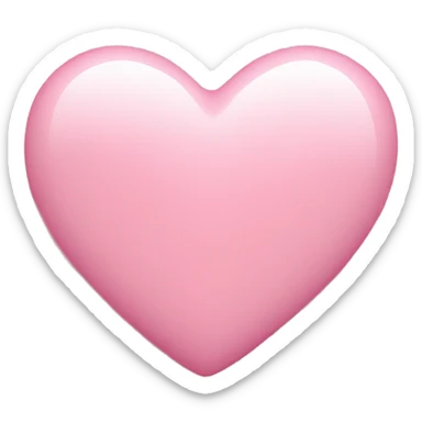 baby pink love heart sticker