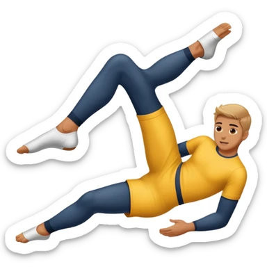 kicking my feet sticker