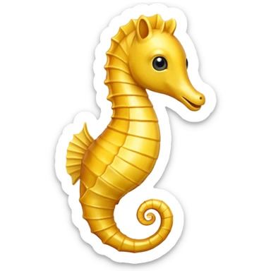 Emoji seahorse sticker