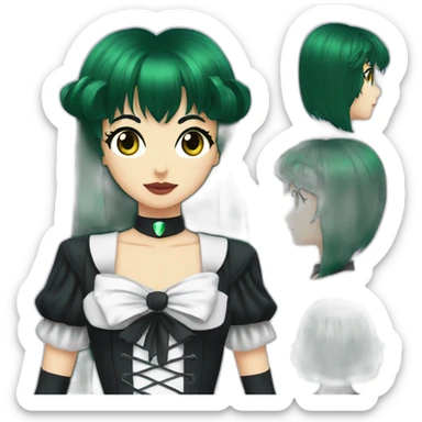 gothic sailor pluto sticker