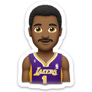 romario with yellow lakers jersey sticker