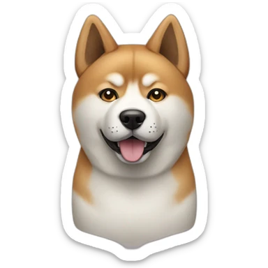 an akita inu dog sticker